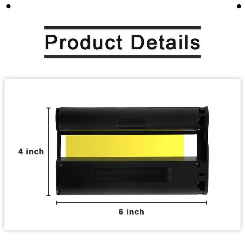 Pristar Compatible Ink Cartridges Replacement for KP-108IN KP108 2-Pack Color Ink Cassette for Canon Selphy CP1300 CP1500 CP1200 CP910 CP900 Wireless Compact Photo Printer 4 x 6 inch (Without Paper) - Image 2